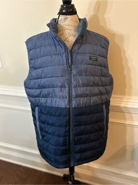 Simply Southern Two-Tone Blue Quilted Puffer Vest